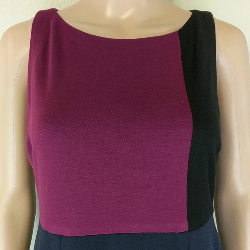 [Cynthia Steffe] Color Block Purple Midi Dress - image 2